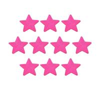 QUARKZMAN Grandi Paillettes a 5 Stelle Patch Termoadesive Ricamate Cuci Patch Paillettes per Riparazione Abbigliamento Zaino Decorazione Scarpe 90x90mm/3,54x3,54",10pz (Rosa Rossa)
