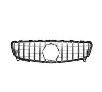 QUARKZMAN Griglia Anteriore Griglia Radiatore Paraurti Auto per Mercedes-Benz A-CLASS W176 2016 2017 2018 Griglia Paraurti Anteriore Auto Superiore Griglie Radiatori Cromata Argento Nera
