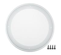 QUARKZMAN Griglie Copri Altoparlanti 8" 1 Pz Per Auto | Materiale Ferro E ABS. Per Home Theater, Marino, Auto. Resistente Alla Corrosione. Include Viti. Distanza Fori 207Mm.