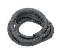 QUARKZMAN Guaina Intrecciata Autoadesiva 1-1/2" 3 M Grigia Guaina Divisibile Resistente Al Fuoco UL94-V2 PET Per Cavi Automobilistici E Domestici