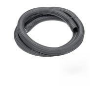 QUARKZMAN Guscio Intrecciato Autoserrante 3/4" 5Ft Grigio Guscio In Pet Autoadesivo Antincendio Ul94-V2 Per Gestione Cavi Automobilistici E Domestici