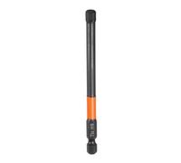 QUARKZMAN H6 Inserti per Avvitatore 6mm Punta Piatta Metrica 1/4" Attacco Esagonale 100mm (4") Cacciavite Industriale Bussola Esagonali in Fosfato Nero Magnetico Lungo