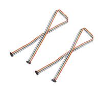 QUARKZMAN IDC Rainbow Wire Flat Ribbon Cable Passo 2.54mm 10 Pin rigo Di Connessione FC Doppio Connettore Femmina Nero Per Esperimenti DIY Lunghezza 2 Ft 2 Pz