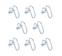 QUARKZMAN Incrociato - Connettore Verticale Tubo Molla, 8pz Fit 1" (25mm) a 1-5/8" (42mm) Crossover Fibbia Acciaio Croce Tubo Morsetto per Serra Tendone Cornice