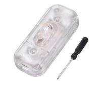 QUARKZMAN Interruttore A Filo Inline 250V 6A Con Terminale Di Massa E Cacciavite Per Sostituzione Riparazione Pulsante Di Controllo ON OFF Per Lampada Luci LED Letto Trasparente