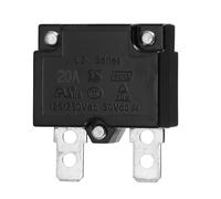 QUARKZMAN Interruttore A Pulsante 20Amp Interruttore Termico Per Auto | 125/250V AC 50V DC, Protettore Termico Sovraccarico, Con Reset Automatico, Industriali