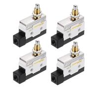 QUARKZMAN Interruttore di Fine Corsa a Rullo a Spinta D4MC-5000 Montaggio 1NC+1NO Interruttore Porta Stampante 3D Interruttore Metallico Momentaneo 4pz