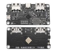 QUARKZMAN IP5328P Modulo di Ricarica Rapida Bidirezionale, 3.7V a 5V-12V 18W 5A Step Up Power Bank Board Quick Charge Type-C per USB-C per Power Bank Batteria 18650 Caricabatteria Rapido