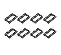 QUARKZMAN Kit di 8 adattatori per socket chip IC DIP a 24 pin, con passo 2,54 mm/0,1", distanza tra le file di 15,24 mm, per progetti su breadboard e progettazione di schede PCB.