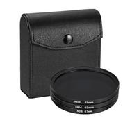 QUARKZMAN Kit Filtri ND2/ND4/ND8 (67mm) Alluminio Circolare Nero | a Densità Neutra, con Custodia, per Vari Obiettivi Fotografici