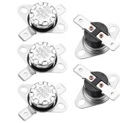 QUARKZMAN KSD301 Termostato 5°C/41°F 10A Normalmente Aperto N.O Regolare Interruttore Temperatura Disco a Scatto 5pz, Materiale in Bachelite