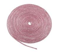 QUARKZMAN Lacci per Scarpe Glitter Strass Corda Cristallo Brillante Rotonda Lucida Brillantini Ciondolo Cordini 4mm per Sneakers Pantaloni Tuta, Rosa Chiaro