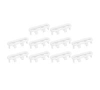 QUARKZMAN Lavello Dettaglio Fuoriuscita Coperchio, 10pz Lavello Fuoriuscita cerchio 47,8x13,6mm Ovale Bagno Cucina Bacino Scarico Coperchio Foro Inserimento in Cappucci, Bianco