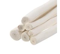 QUARKZMAN Legno Bastoncini 40cm(16") Legnoso Bastoncino Artigianato Rametti 0.6" a 1.2" Diametro Bianco Bastone Ceppo Legno per Casa Fata Giardino Ornamento Natale Artigianale Progetto,7pz