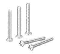 QUARKZMAN M1.2-0.25 x 10mm 20Pz Viti Testa Piana a Croce in Acciaio Inossidabile 304 Viti a Macchina Ferramenta di Fissaggio per Connessioni Mobili