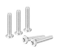 QUARKZMAN M1.4-0.3 x 8mm 20Pz Viti Testa Piana a Croce in Acciaio Inossidabile 304 Viti a Macchina Ferramenta di Fissaggio per Connessioni Mobili