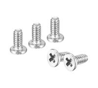 QUARKZMAN M1.6-0.35 x 3mm 20Pz Viti Testa Piana a Croce in Acciaio Inossidabile 304 Viti a Macchina Ferramenta di Fissaggio per Connessioni Mobili