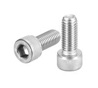 QUARKZMAN M10-1,5x25 Bulloni a Testa Esagonale 10pz Viti a Esagono Incassato in Acciaio Inossidabile 304 per Biciclette da Strada Bici Montagna Auto Moto