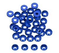 QUARKZMAN M2 Rondelle Coniche Svasate, Dia Foro 2mm/0,08" Guarnizioni Alluminio per Viti RC/FPV/PC/Drone/Accessori Modelli Meccanici, Confezione da 40 (Profondo Blu)