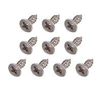 QUARKZMAN M3.5 x 9.5mm Viti autofilettanti x 50pz Croce Dispositivo Fissaggio per Installazione Porta e Dispositivi Fissaggio, [Argento, Testa piatta]