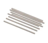 QUARKZMAN M3 x 80mm 0.5mm Passo Completamente Filettato Aste x 10pz 304 Acciaio inossidabile Maschio Filettato Asta Barra per Bulloni e Morsetti e Grucce e Bulloni a U,[Argento]
