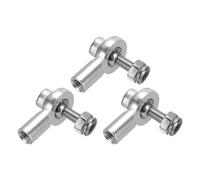 QUARKZMAN M3xL18mm Leva di Collegamento Sterzo Asta di Accoppiamento Testa a Sfera Metallo Tono Argento per Auto Cingolata RC 3pz