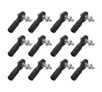 QUARKZMAN M3xL27mm Leva di Collegamento Sterzo Asta di Accoppiamento Testa a Sfera con Noci per Auto Cingolata RC 12pz