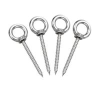 QUARKZMAN M4x40mm Occhielli 2.4x0.7x0.7 Pollice 304 Occhielli In Acciaio Inossidabile Per Amache Ganci A Vite Per Sospensioni Altalene Yoga Supporti Per Amache Confezione Da 4