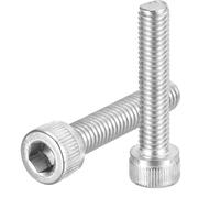 QUARKZMAN M6-1x30 Bulloni a Testa Esagonale 50pz Viti a Esagono Incassato in Acciaio Inossidabile 304 per Biciclette da Strada Bici Montagna Auto Moto