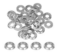 QUARKZMAN M6 Rondelle Coniche Svasate, Dia Foro 6mm/0,24" Guarnizioni Alluminio per Viti RC/FPV/PC/Drone/Accessori Modelli Meccanici, Confezione da 40 (Argento)