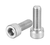 QUARKZMAN M8-1,25x25 Bulloni a Testa Esagonale 20pz Viti a Esagono Incassato in Acciaio Inossidabile 304 per Biciclette da Strada Bici Montagna Auto Moto