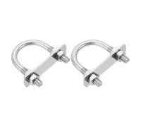 QUARKZMAN M8 Bulloni U, 2 Set 38mm(1.5") Larghezza Interna 65mm Lunghezza 304 Acciaio Inossidabile Curvatura Roton Con Dadi E Piastre Per Ski Boat, Fishing Boat