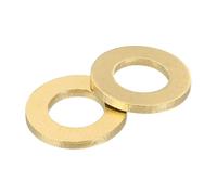 QUARKZMAN M8 Rondella Piatta, 50pz Ring di Guarnizione Piana in Ottone 16mm OD 1,5mm Spessore Ring Guarnizione Tenuta Metallo per Viti Bulloni Dadi