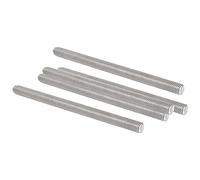 QUARKZMAN M8 x 120mm 1.25mm Passo Completamente Barra Filettata x 5pz in Acciaio Inox 304 Filettato Aste Barra Perno per Bulloni e Morsetti e Gancelle e Bulloni a U,[Argento]