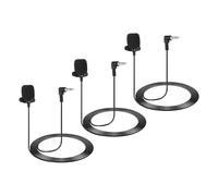 QUARKZMAN Microfono Lavalier Da Lapel 3.5mm Gomito Mono A Condensatore Collare Microfono 1.2m Cablato Omnidirezionale Mini Microfono Lavalier Per Insegnanti Presentatori Confezione Da 3