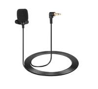 QUARKZMAN Microfono Lavalier Da Lapel 3.5mm Gomito Mono Condensatore Collare Microfono 1.5m Cavo Direzionale Unidirezionale Mini Microfono Lavalier Per Insegnanti Presentatori