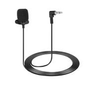 QUARKZMAN Microfono Lavalier Da Taschino 3.5mm Gomito Mono Condensatore Mini Microfono A Collare 1.5m Cavo Omnidirezionale Mini Microfono Lavalier Per Insegnanti Presentatori