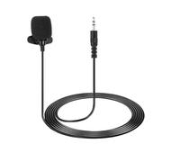 QUARKZMAN Microfono Lavalier Da Taschino 3.5mm Jack Stereo A 3 Poli Microfono A Condensatore 1.5m Microfono Mini Lavalier Omnidirezionale Cablato Per Insegnanti Presentatori
