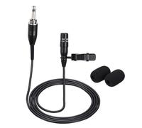 QUARKZMAN Microfono Lavalier Da Taschino, Connettore A Vite Da 3.5mm Microfono A Condensatore Da Collo 1m Cavo Direzionale Microfono Mini Lavalier Per Presentatori Musicisti Attori