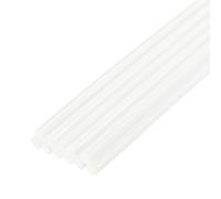 QUARKZMAN Mini Bastoncini di Colla a Caldo per Pistola Colla 7mm x 100mm Bianco Crema 12pz