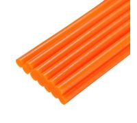 QUARKZMAN Mini Stick Colla a Caldo per Pistola Colla a Caldo 11mm x 200mm Arancione 12pz