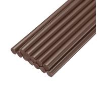 QUARKZMAN Mini Stick Colla a Caldo per Pistola Colla a Caldo 7mm x 200mm Marrone 12pz