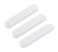 QUARKZMAN Miscelatore con Agitatore Magnetica Barra Agitazione Asta 40mm/1.57" Magnete a Forma Cilindro con Rivestimento PTFE Bianco per Laboratorio 3pz