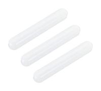 QUARKZMAN Miscelatore con Agitatore Magnetica Barra Agitazione Asta 50mm/1.97" Magnete a Forma Cilindro con Rivestimento PTFE Bianco per Laboratorio 3pz