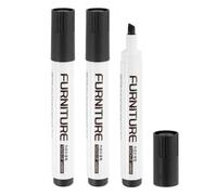 QUARKZMAN Mobili Pennarelli Ritocchi Kit Riparazione Mobili Stucco Stick Legno Pennarelli per Graffi Pavimento Legno Tavolo Mobili Cornici Laminato Nero