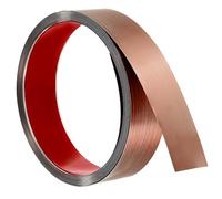 QUARKZMAN Modanatura per Parete, 16,4Ft x 1,57 Rivestimento Acciaio Inossidabile Pellicola Adesiva Autoadesiva Metallo Finitura Striscia Bordo Cornice per Decorazione Casa, Oro Rosa