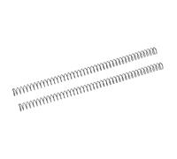 QUARKZMAN Molla a Compressione (1.5x16mm OD 305mm Libero Lunghezza) 2pz 304 Acciaio Inox Estensione Molla - per Negozio Casa Riparazioni Progetti Fai da Te Tono Argento