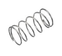 QUARKZMAN Molla a Compressione, Acciaio Inossidabile 304, Ø 16mm, Spessore Filo 1mm, Lunghezza Compressa 18mm, Lunghezza Libera 30mm, Capacità di Carico 5.9N, Tono Argento, 20pz