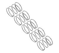 QUARKZMAN Molle a Compressione, Molle a Spirale 5pz Mini Molle 304 in Acciaio Inossidabile, Specifiche Molle 20mm Esterno Diametro, 1mm Filo Misura, 25mm Libero Lunghezza, Argento Tono