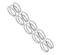 QUARKZMAN Molle a Compressione, Molle a Spirale 5pz Mini Molle 304 in Acciaio Inossidabile, Specifiche Molle 20mm Esterno Diametro, 1mm Filo Misura, 15mm Libero Lunghezza, Argento Tono